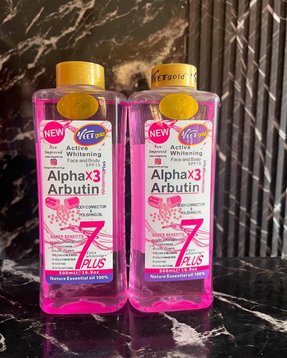 Veet gold Alpha Arbutin oil